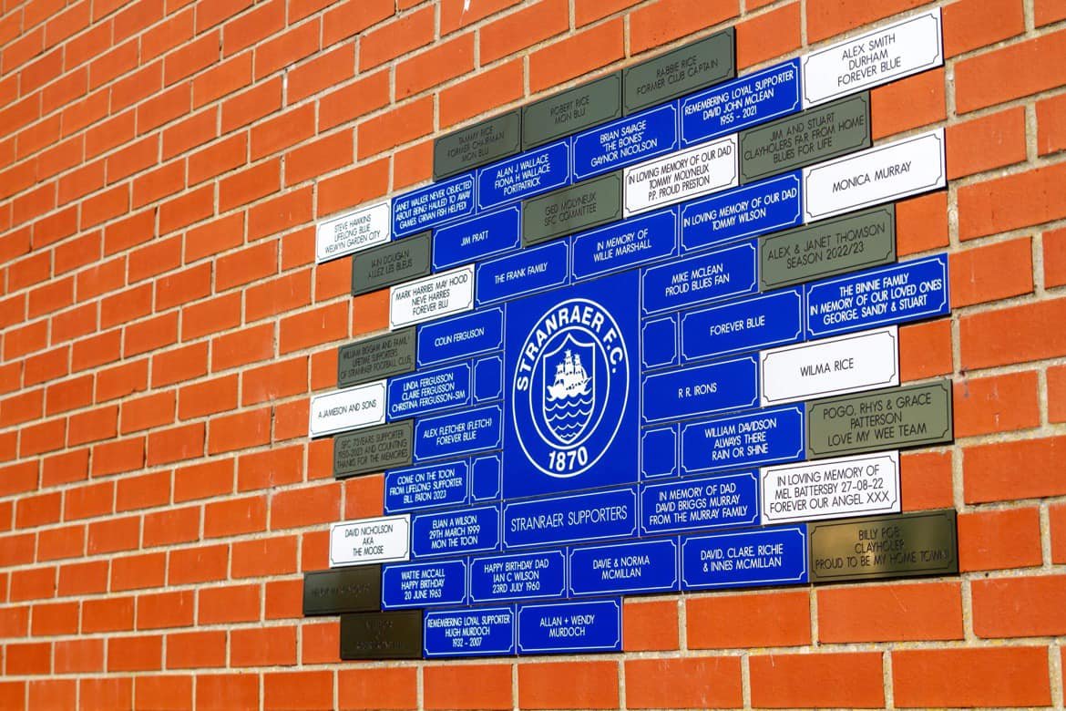 You are currently viewing First bricks installed on Supporters’ Wall