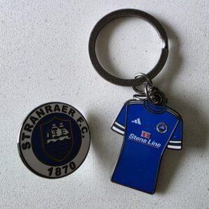 Stranraer FC Pin Badge & Key Ring